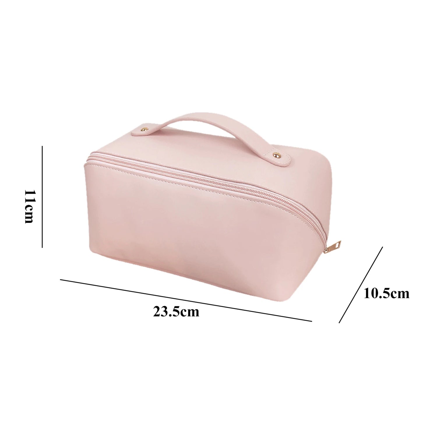 LUXEMAXI™ Large-Capacity PU Leather Makeup Bag – Your Travel Beauty Companion